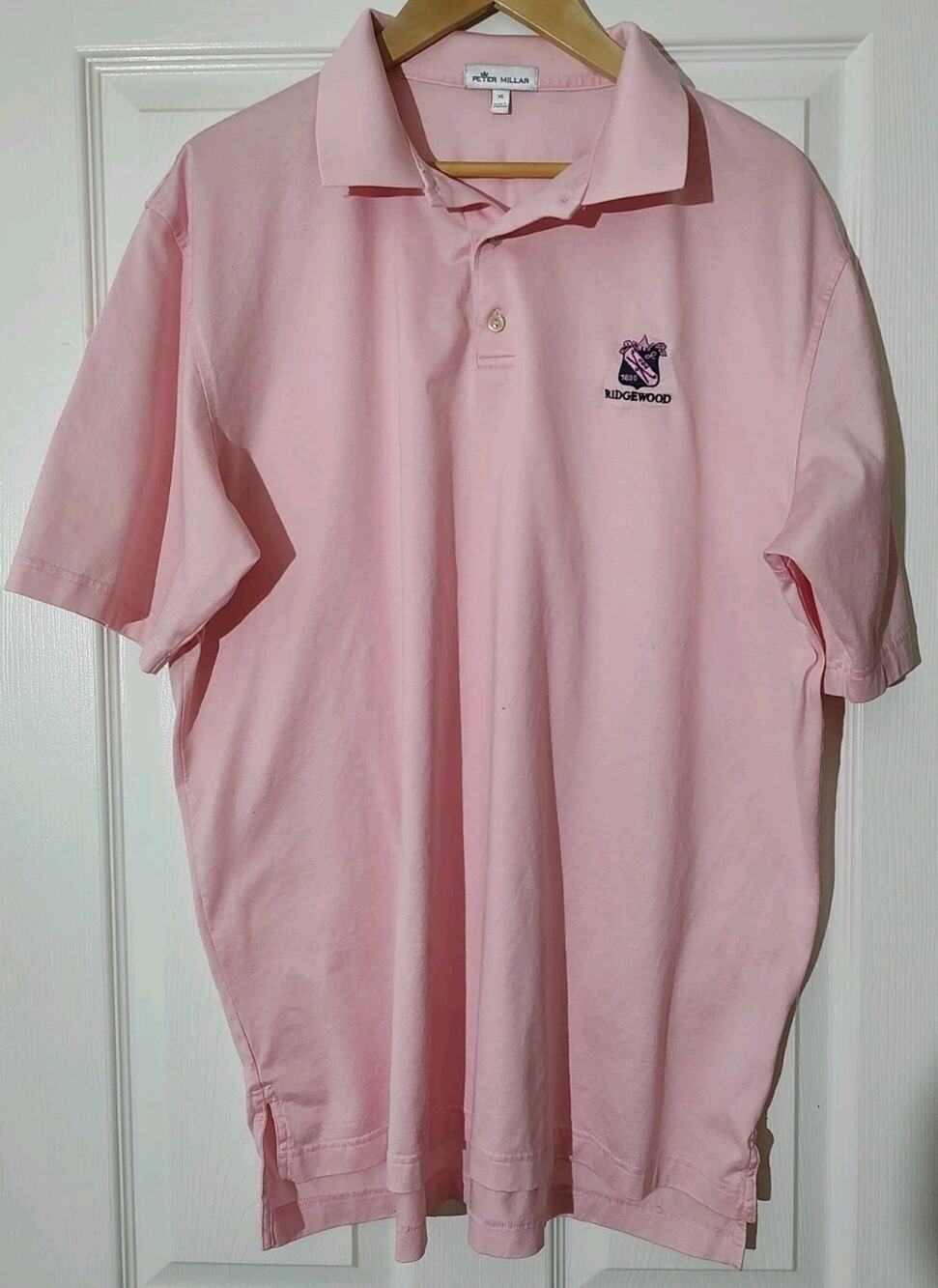 Men's Peter Millar Ridgewood Country Club Golf Pink Polo - XL